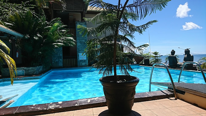 Piscine extérieure du Caribou Hôtel